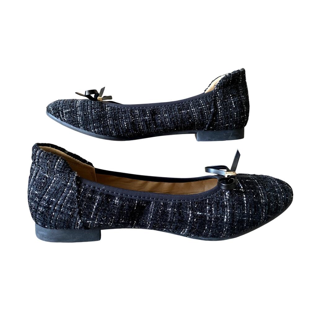 MumuWus Ballet Flats Women's 7M - Tweed Bow Detail - Super Comfy & Classy